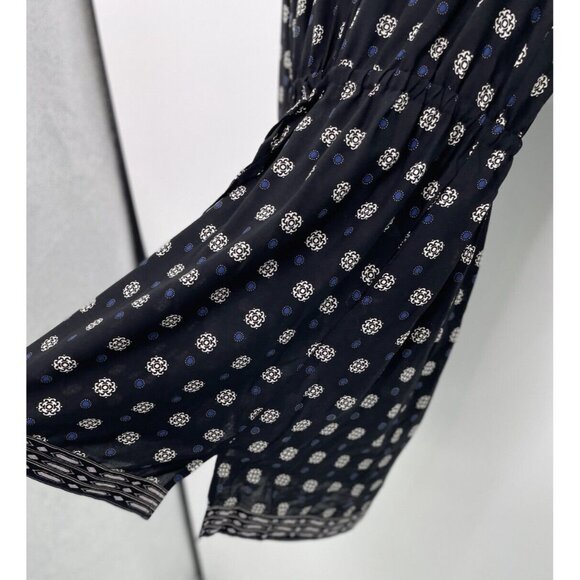 Two By Vince Camuto Tunic Dress Multicolor Geometric Cinched Waist Sz Small Boho - Picture 7 of 13